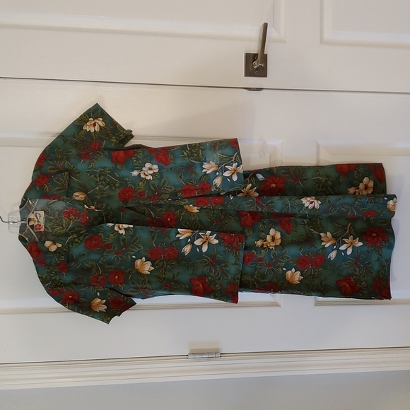 Tropical Hawaiian Holiday 2-pc Sheath Dress Sz Small EUC - Picture 8 of 15